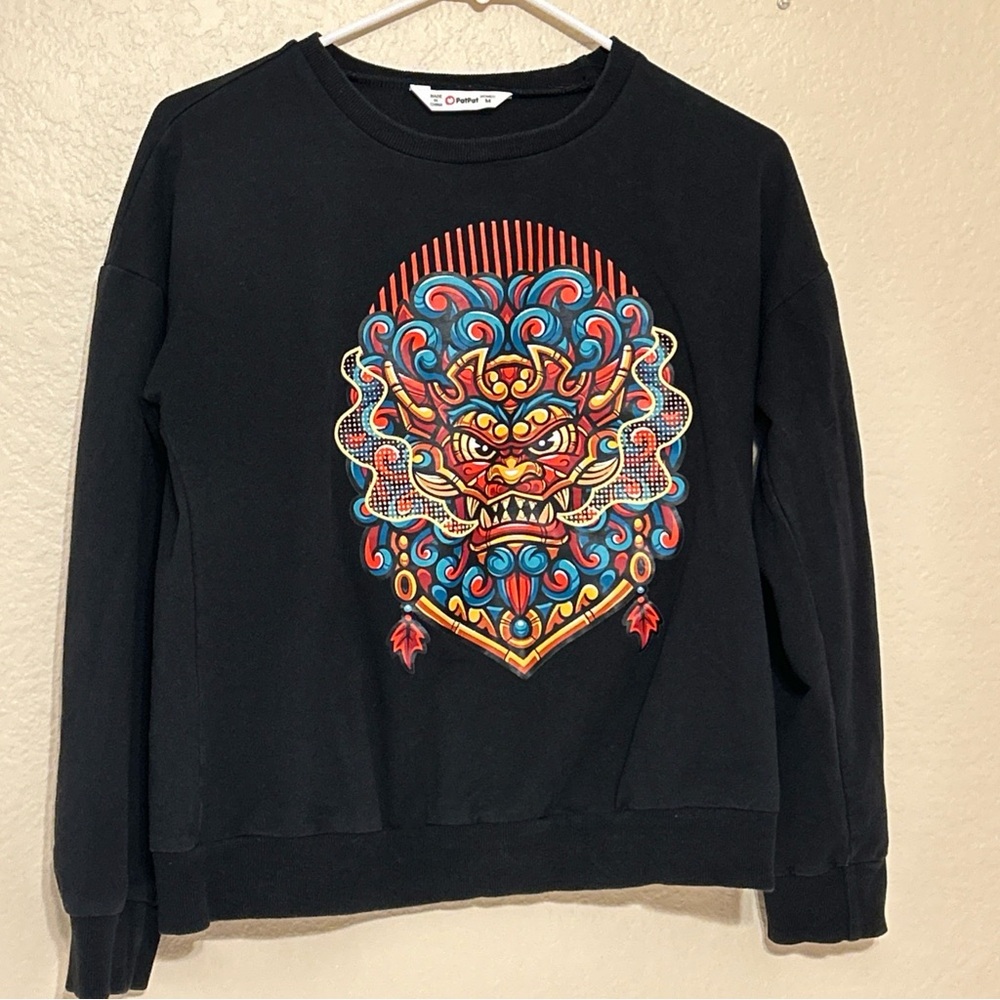 Pat Pat Chineses Dragon graphic Long Sleeve Top